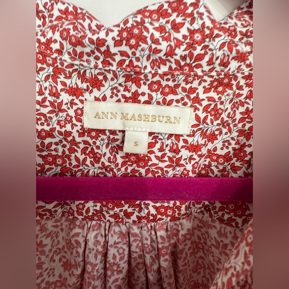 ANN MASHBURN Liberty of London Button-Down Popover - Picture 2 of 3